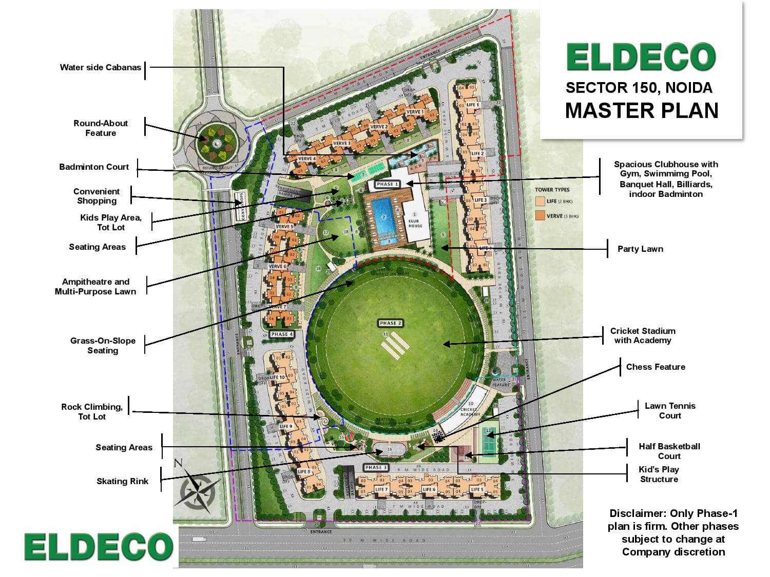 ELDECO LIVE BY THE GREENS SITE MAP